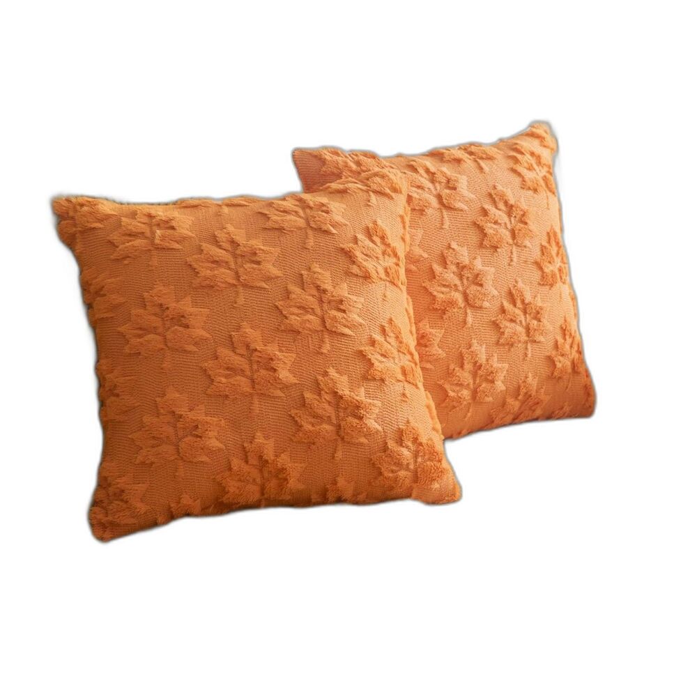 Maple Leaf Fall Throw Pillow Covers 18"x18" Set of 2